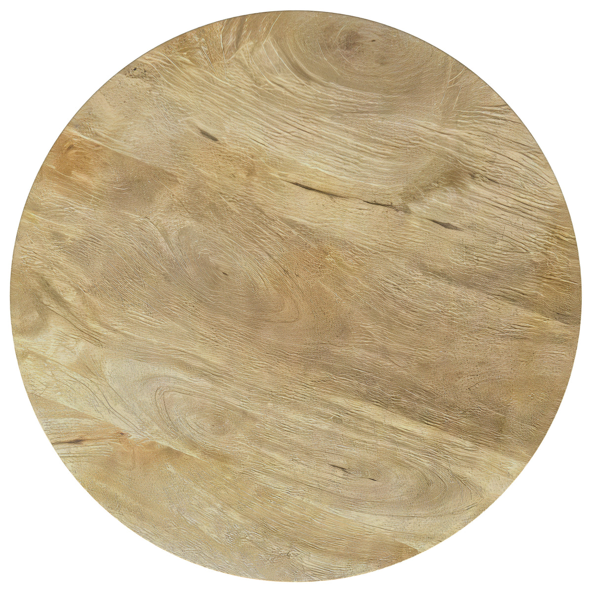 Touhy Round Solid Mango Wood Coffee & End Table - Rustic Natural Mango Finish – view 13