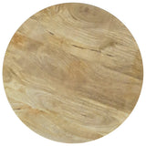 Touhy Round Solid Mango Wood Coffee & End Table - Rustic Natural Mango Finish – view 13