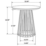 Touhy Round Solid Mango Wood Coffee & End Table - Rustic Natural Mango Finish – view 16