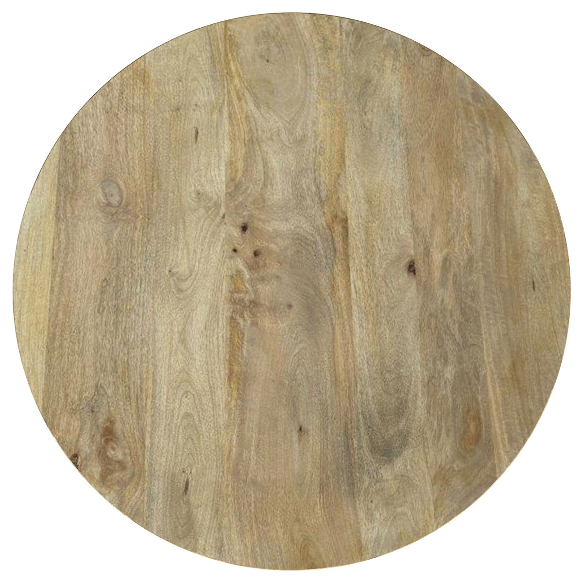 Touhy Round Solid Mango Wood Coffee & End Table - Rustic Natural Mango Finish – view 8