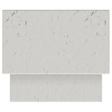 Ebby 2-Piece Nesting Coffee Tables - Genuine White Marble Tops on Antique Black Iron Frames – view 10