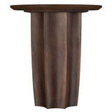 Cayenne Round Coffee Table & End Table Sets - Sculpted Pedestal Base in Solid Mango Wood, Walnut – view 12