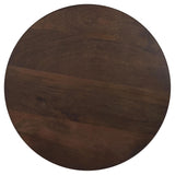 Cayenne Round Coffee Table & End Table Sets - Sculpted Pedestal Base in Solid Mango Wood, Walnut – view 13