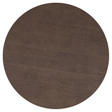 Cayenne Round Coffee Table & End Table Sets - Sculpted Pedestal Base in Solid Mango Wood, Walnut – view 8