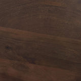 Cayenne Round Coffee Table & End Table Sets - Sculpted Pedestal Base in Solid Mango Wood, Walnut – view 9