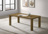Castlewood Coffee Table & End Table Sets - Rounded Corners & Cylindrical Legs in Brown Oak – view 1