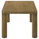 Castlewood Coffee Table & End Table Sets - Rounded Corners & Cylindrical Legs in Brown Oak – view 8