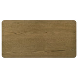 Castlewood Coffee Table & End Table Sets - Rounded Corners & Cylindrical Legs in Brown Oak – view 9