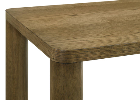 Castlewood Coffee Table & End Table Sets - Rounded Corners & Cylindrical Legs in Brown Oak – view 10