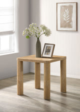 Castlewood Coffee Table & End Table - Sculptural Rounded Legs in Light Oak, Modern Table Sets – view 2
