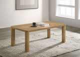 Castlewood Coffee Table & End Table - Sculptural Rounded Legs in Light Oak, Modern Table Sets – view 1