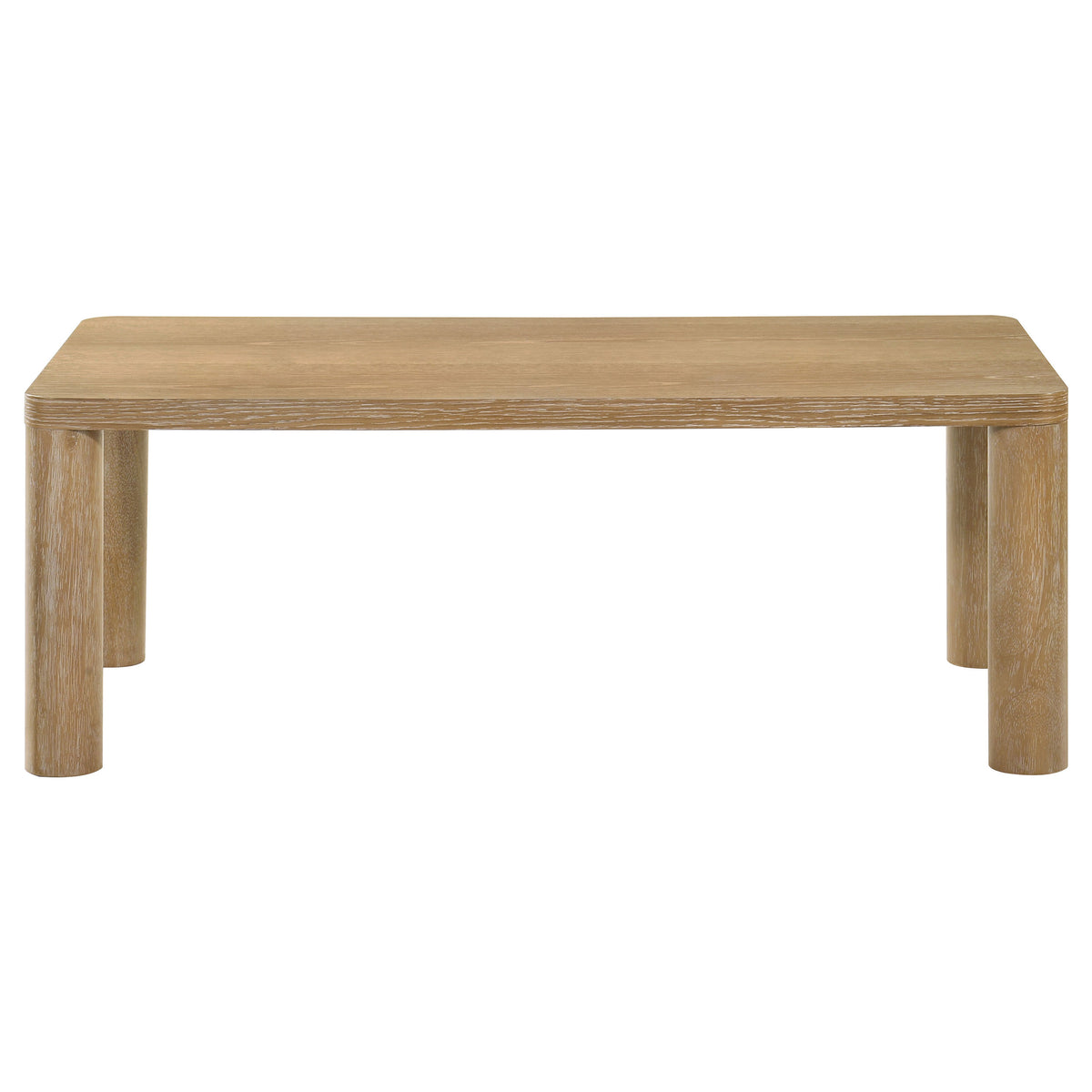 Castlewood Coffee Table & End Table - Sculptural Rounded Legs in Light Oak, Modern Table Sets – view 7