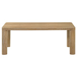 Castlewood Coffee Table & End Table - Sculptural Rounded Legs in Light Oak, Modern Table Sets – view 7