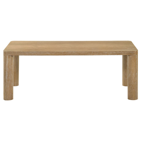 Castlewood Coffee Table & End Table - Sculptural Rounded Legs in Light Oak, Modern Table Sets – view 7