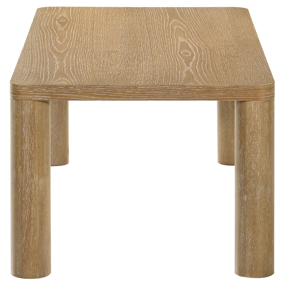 Castlewood Coffee Table & End Table - Sculptural Rounded Legs in Light Oak, Modern Table Sets – view 8