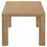 Castlewood Coffee Table & End Table - Sculptural Rounded Legs in Light Oak, Modern Table Sets – view 8