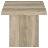 Devar Square Plinth Coffee & End Tables - Rustic Distressed Pine Finish – view 14