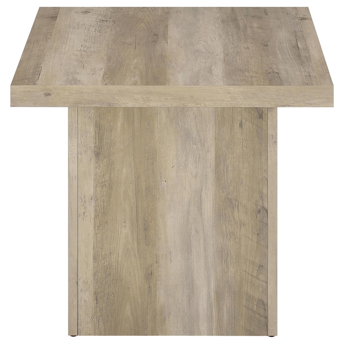 Devar Square Plinth Coffee & End Tables - Rustic Distressed Pine Finish – view 16