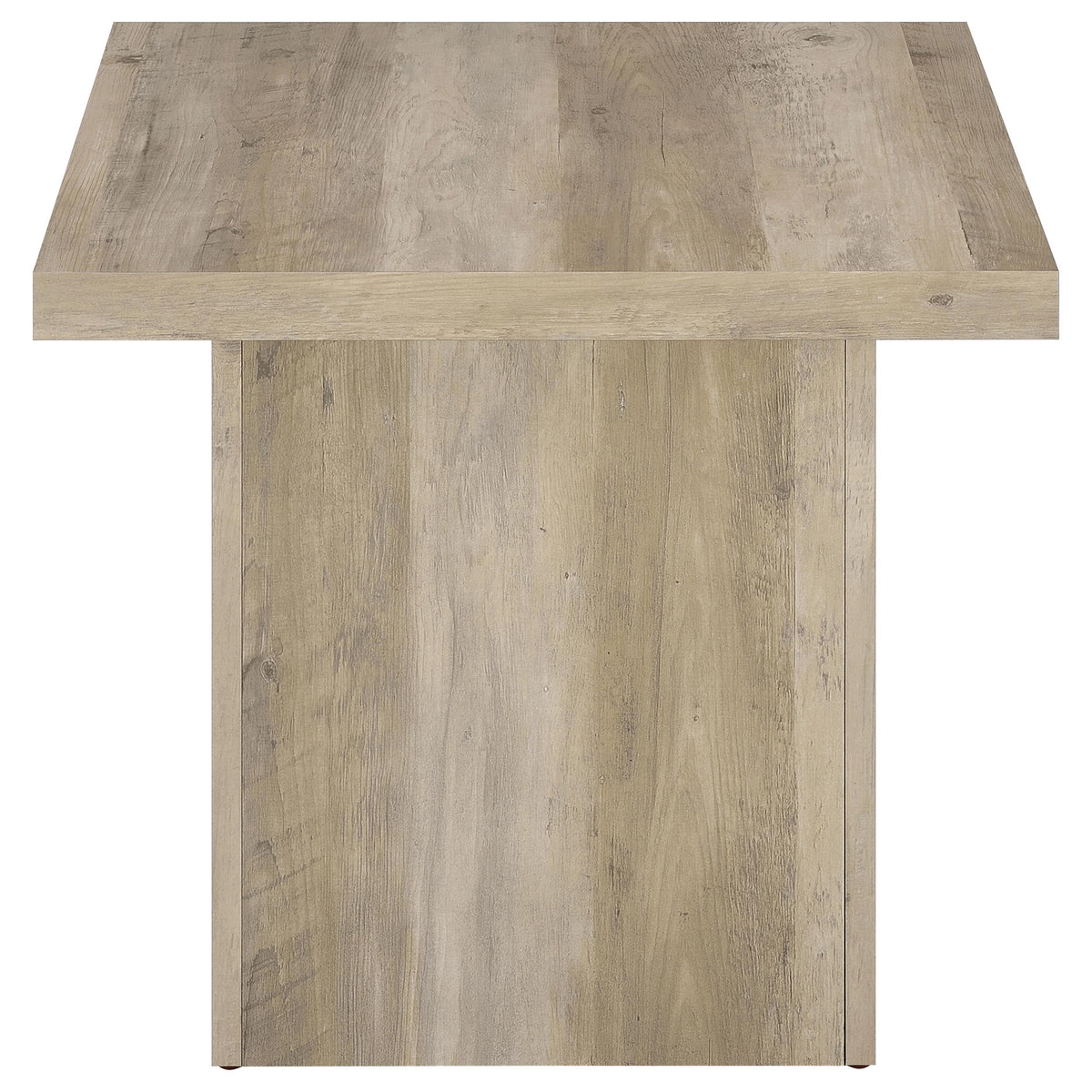 Devar Square Plinth Coffee & End Tables - Rustic Distressed Pine Finish – view 17