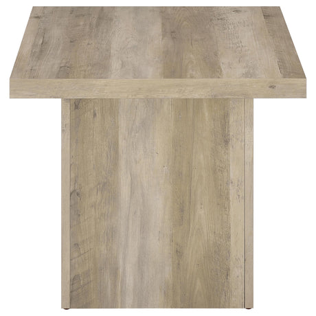 Devar Square Plinth Coffee & End Tables - Rustic Distressed Pine Finish – view 17