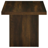 Devar Square Plinth Coffee Table & End Table Sets - Rustic Dark Pine Finish – view 16