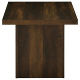Devar Square Plinth Coffee Table & End Table Sets - Rustic Dark Pine Finish – view 17