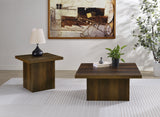 Devar Square Plinth Coffee Table & End Table Sets - 2pcs- Coffee Table + End Table