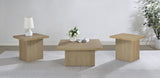 Devar Square Cocktail Coffee Table & End Table Sets - 3pcs- Coffee Table + 2 End Tables