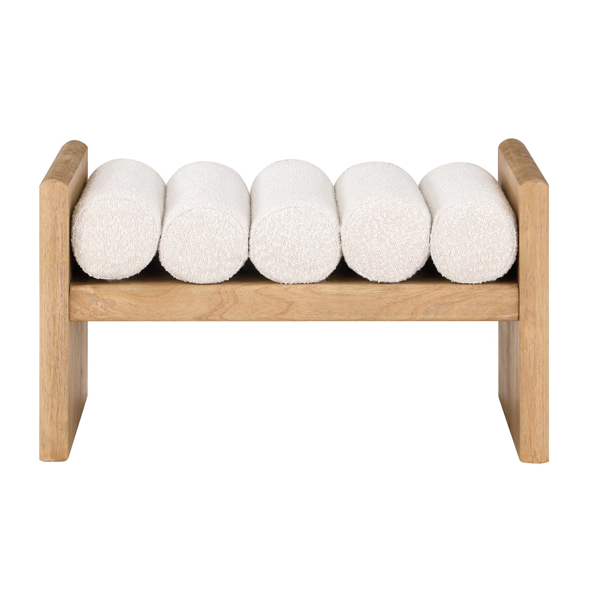 Torbjorn 32" Bench in Natural Oak - detail view