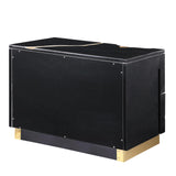Trevello Modern Contemporary High-Gloss Lacquered Left Nightstand - angle view
