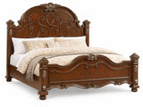 Isabella Cherry Brown Bed Frame — Queen & King — product view 3