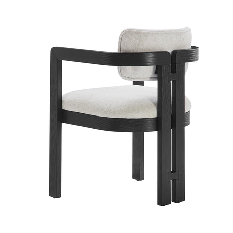 Tappelle Mid-Century Modern Dining Arm Chair - back view