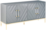Tamari High Gloss Sideboard in Navy Blue