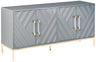 Tamari High Gloss Sideboard in Navy Blue