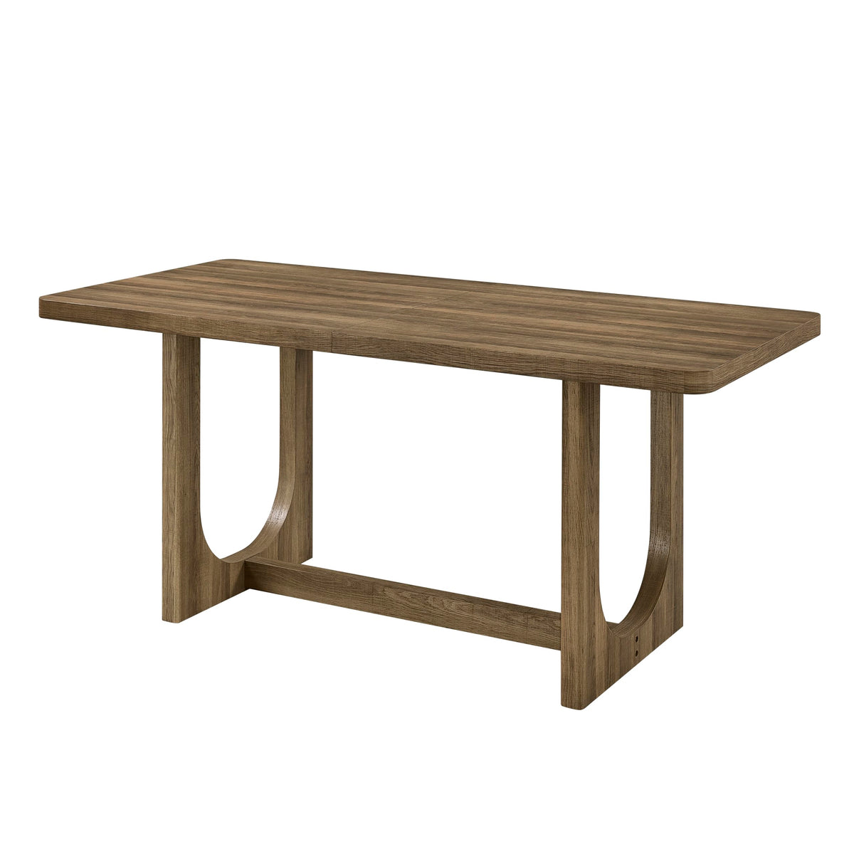 Cadewood 67" Mid-Century Modern Rectangle Dining Table