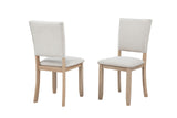 Camden 5-Piece Modern Scandinavian Round Dining Set, Seats 4 People in Beige - angle view