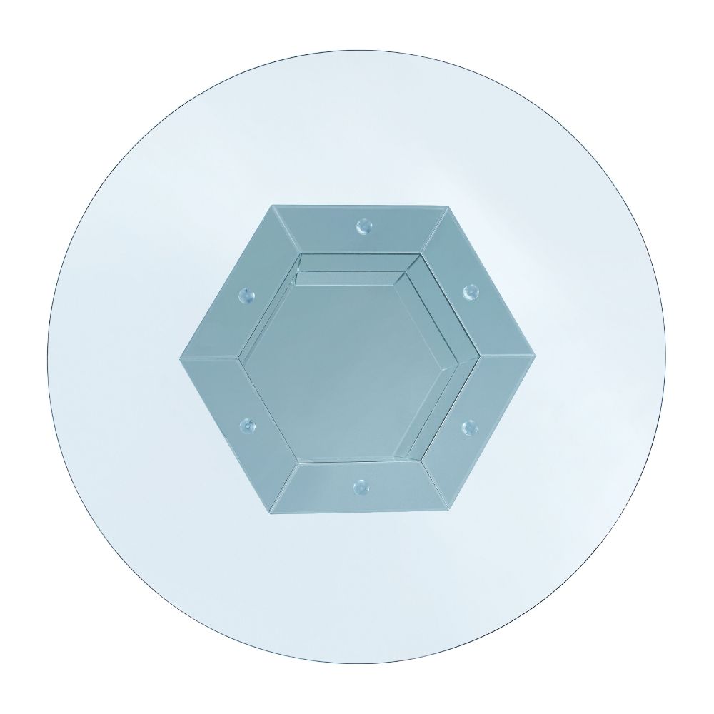 Noralie Round Glass Dining Table