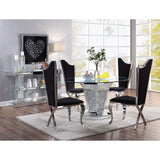 Noralie Round Glass Dining Table