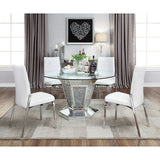 Noralie Round Glass Dining Table