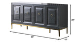 Tatiana New Sideboard in Grey - side view