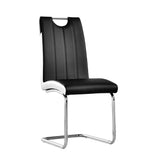 Barbara Modern Dining Chair with Faux Leather Fabric - room setting
