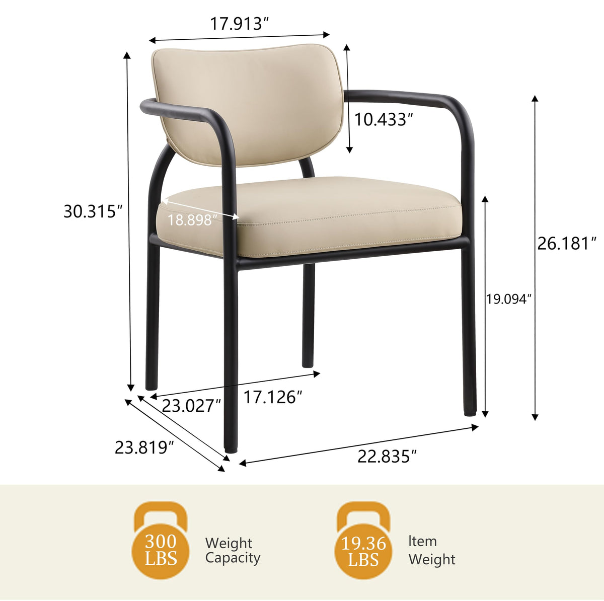 Recency Mid-Century Modern Dining Chairs - side view