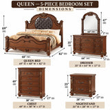 Destiny Cherry Bedroom Set — Queen & King — product view 10