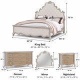 Paris Ivory Bedroom Set — Queen & King — product view 7