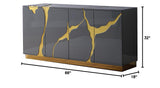 Taylor New Sideboard in Grey - side view