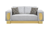 Megan Gray Sofa & Loveseat Set — product view 3