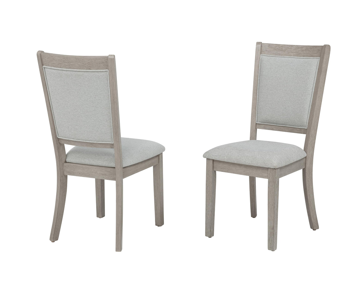 Timbria Transitional Dining Chairs with Cushioned Seat and Back
