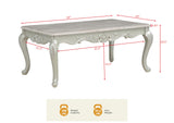 Tlerra 49" Rectangle Victorian Living Room Coffee Table - side view