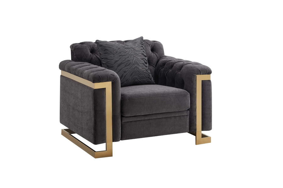 Riya Gray Accent Chair