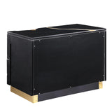 Trevello Modern Contemporary High-Gloss Lacquered Right Nightstand - close-up